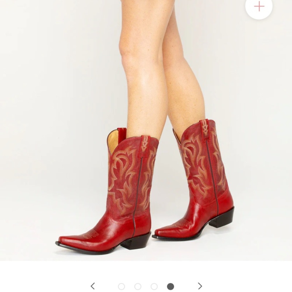 Red cowboy boots